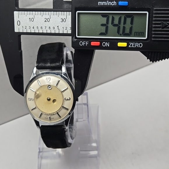 Mens Vintage Polaris Mystery Dial 1960s Manual Wind Watch Runs Read Description - Picture 4 of 16